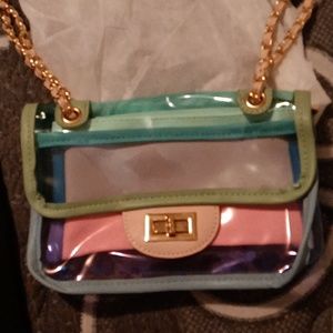 Blue and baby pink  purses